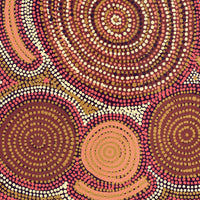 Aboriginal Artwork by Queenie Nungarrayi Stewart, Karnta Jukurrpa (Womens Dreaming), 76x46cm