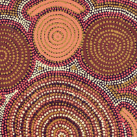 Aboriginal Artwork by Queenie Nungarrayi Stewart, Karnta Jukurrpa (Womens Dreaming), 76x46cm
