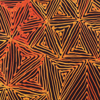 Aboriginal Artwork by Reanne Nampijinpa Brown, Ngapa Jukurrpa (Water Dreaming) - Mikanji, 30x30cm