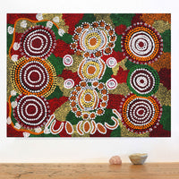 Aboriginal Artwork by Rahab Nungarrayi Spencer, Wardapi Jukurrpa (Goanna Dreaming) - Yarripilangu, 61x46cm