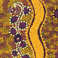 Aboriginal Artwork by Rahab Nungarrayi Spencer, Wardapi Jukurrpa (Goanna Dreaming), 30x30cm