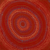 Aboriginal Artwork by Reanne Nampijinpa Brown, Lappi Lappi Jukurrpa, 30x30cm