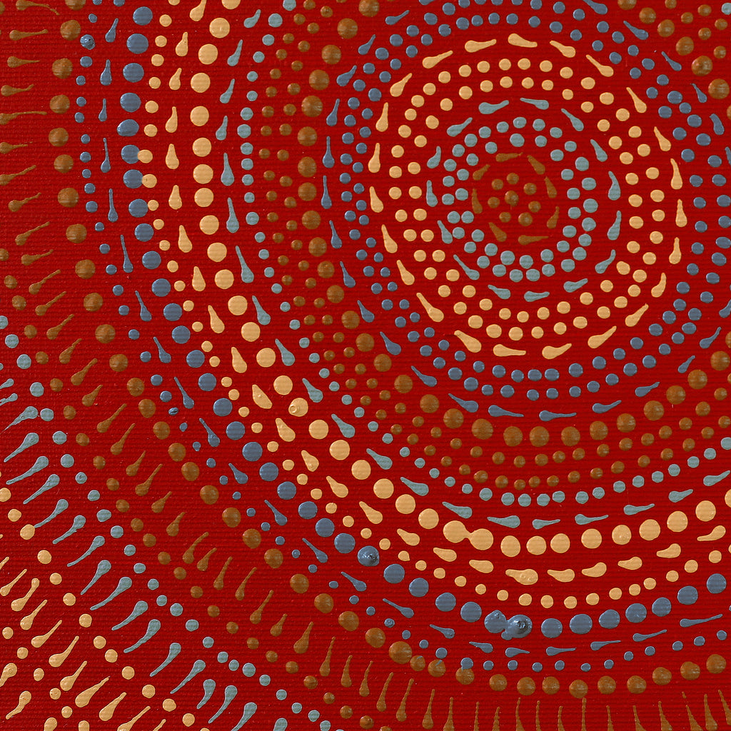 Aboriginal Art by Reanne Nampijinpa Brown, Lappi Lappi Jukurrpa, 30x30cm - ART ARK®