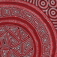 Aboriginal Artwork by Reanne Nampijinpa Brown, Lappi Lappi Jukurrpa, 46x46cm