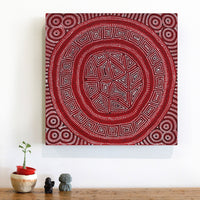 Aboriginal Artwork by Reanne Nampijinpa Brown, Lappi Lappi Jukurrpa, 46x46cm