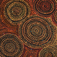 Aboriginal Artwork by Reanne Nampijinpa Brown, Ngapa Jukurrpa (Water Dreaming) - Mikanji, 61x30cm