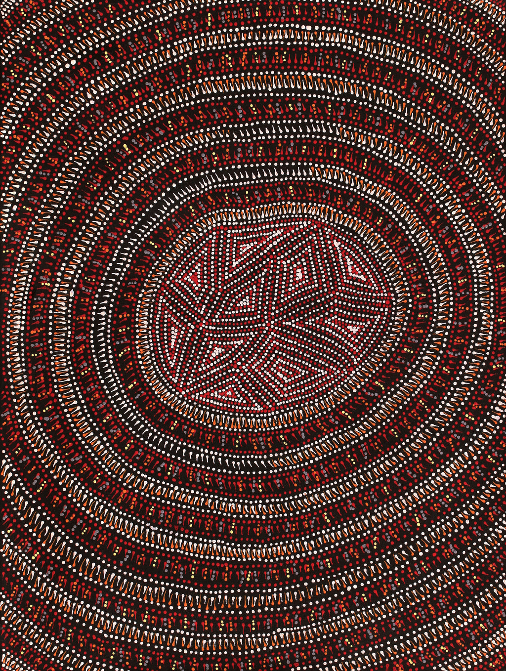 Aboriginal Artwork by Reanne Nampijinpa Brown, Lappi Lappi Jukurrpa, 61x46cm