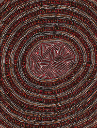 Aboriginal Artwork by Reanne Nampijinpa Brown, Lappi Lappi Jukurrpa, 61x46cm