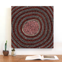Aboriginal Artwork by Reanne Nampijinpa Brown, Lappi Lappi Jukurrpa, 61x61cm