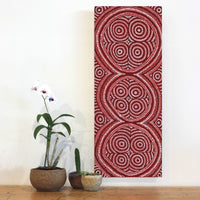 Aboriginal Artwork by Reanne Nampijinpa Brown, Lappi Lappi Jukurrpa, 76x30cm