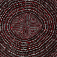 Aboriginal Artwork by Reanne Nampijinpa Brown, Lappi Lappi Jukurrpa, 76x76cm