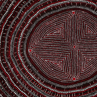 Aboriginal Artwork by Reanne Nampijinpa Brown, Lappi Lappi Jukurrpa, 76x76cm
