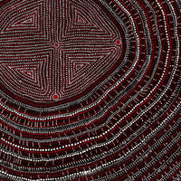 Aboriginal Artwork by Reanne Nampijinpa Brown, Lappi Lappi Jukurrpa, 76x76cm