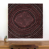 Aboriginal Artwork by Reanne Nampijinpa Brown, Lappi Lappi Jukurrpa, 76x76cm