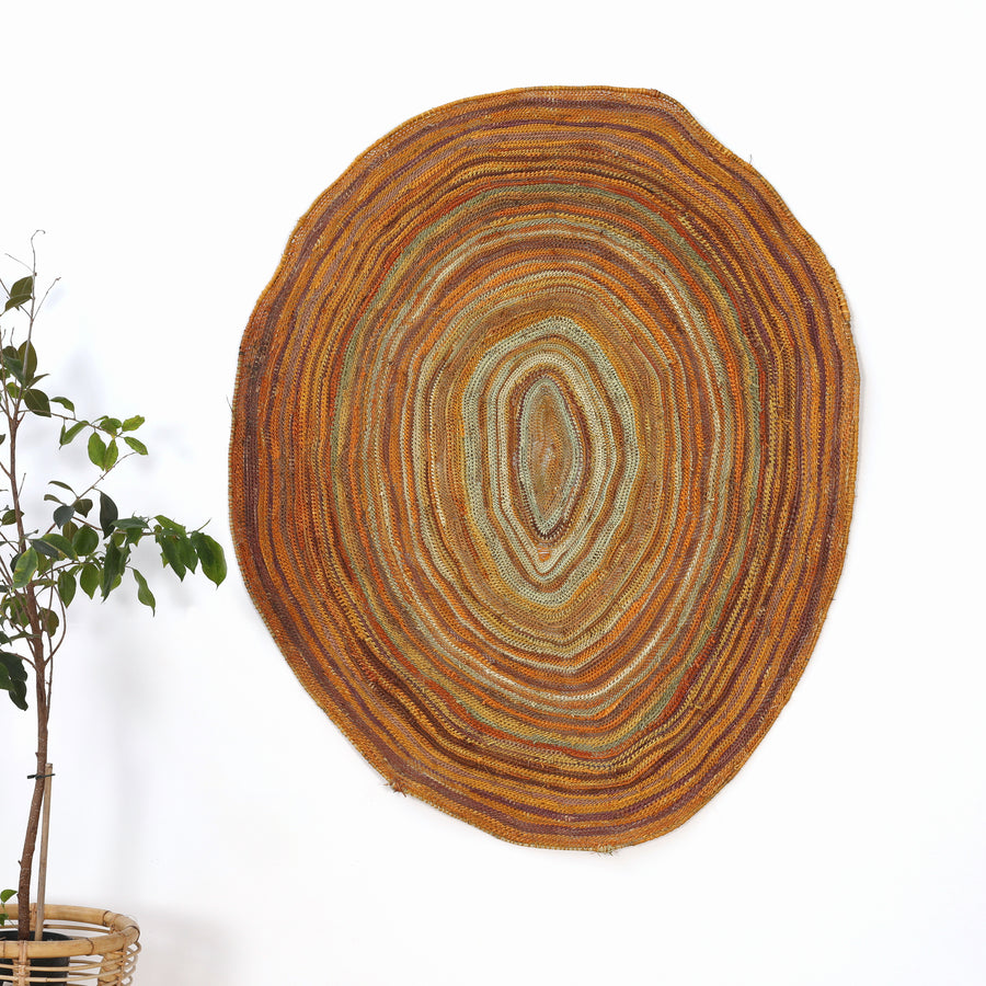 Aboriginal Artwork by Rebecca Wurrkidj (Njimimjuma), Waterholes (Kubumi), 125x104cm