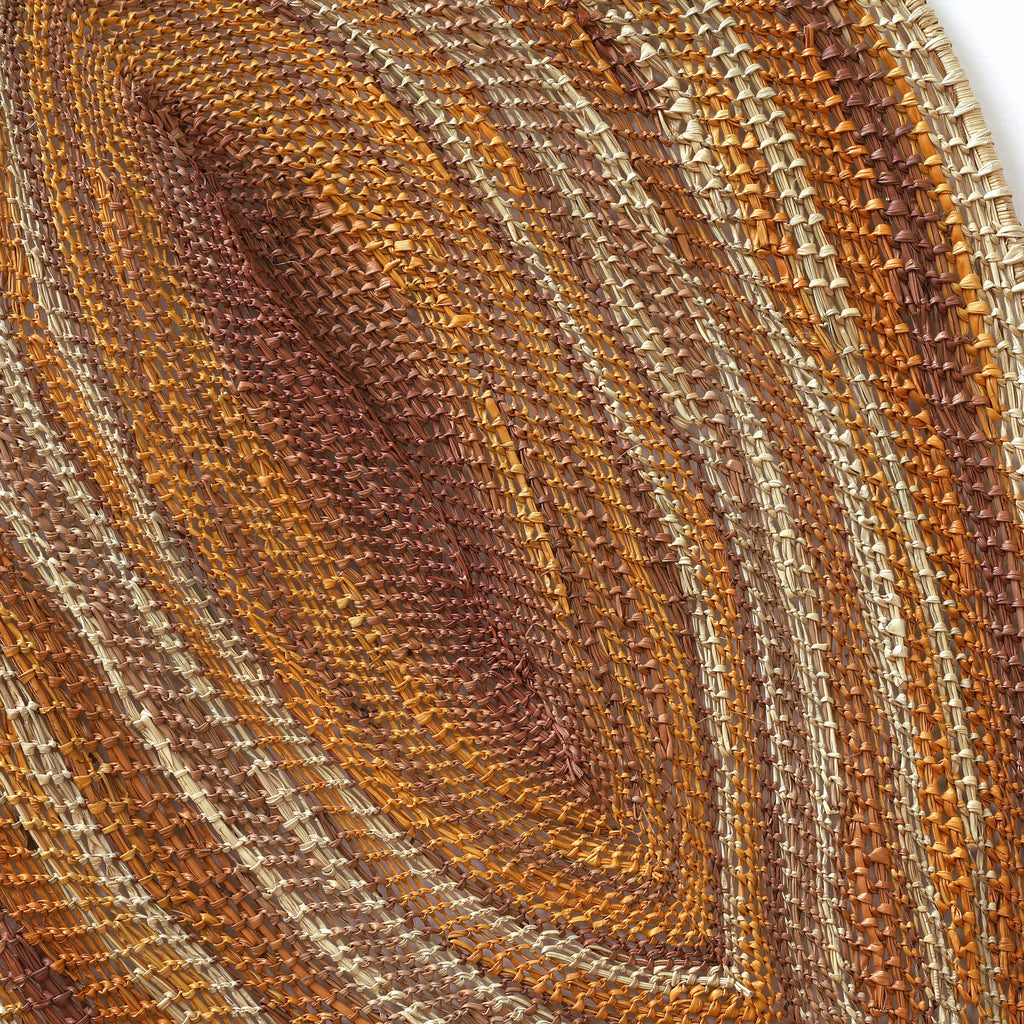 Aboriginal Artwork by Rebecca Wurrkidj (Njimimjuma), Waterhole at Barlparnarra, 74x40cm
