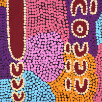Aboriginal Artwork by Rene Napangardi Dixon, Mina Mina Dreaming - Ngalyipi, 30x30cm