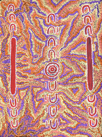 Aboriginal Artwork by Rene Napangardi Dixon, Mina Mina Dreaming - Ngalyipi, 61x46cm
