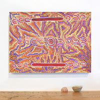 Aboriginal Artwork by Rene Napangardi Dixon, Mina Mina Dreaming - Ngalyipi, 61x46cm