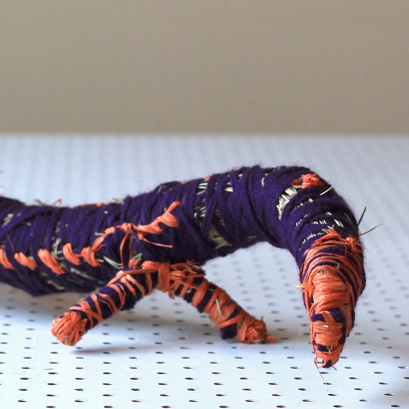 Aboriginal Artwork by Rene Kulitja - Tjanpi Tinka (goanna) Sculpture