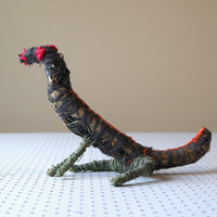 Aboriginal Artwork by Rene Kulitja - Tjanpi Tinka (goanna) Sculpture