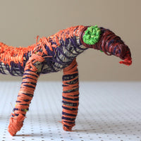 Aboriginal Artwork by Rene Kulitja - Tjanpi Tinka (goanna) Sculpture