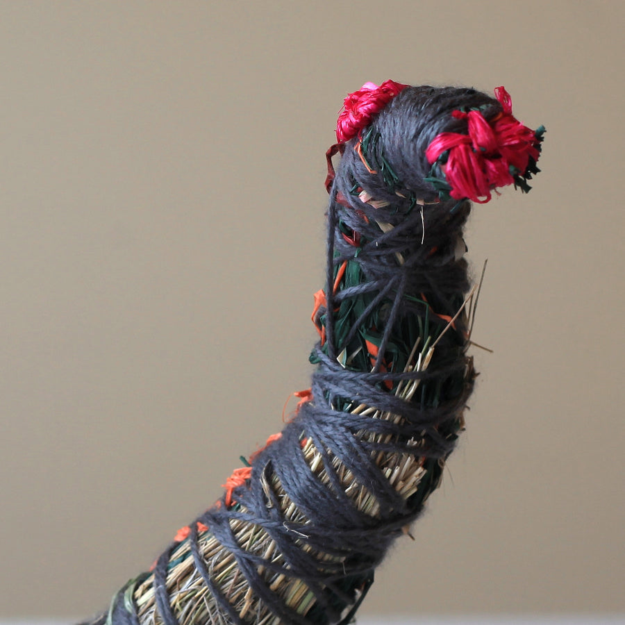 Aboriginal Artwork by Rene Kulitja - Tjanpi Tinka (goanna) Sculpture