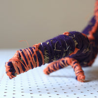 Aboriginal Artwork by Rene Kulitja - Tjanpi Tinka (goanna) Sculpture