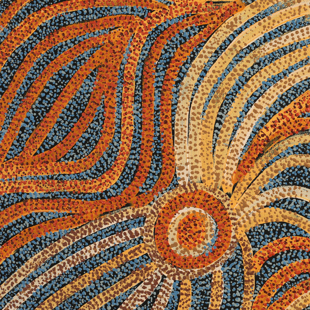 Aboriginal Artwork by Renae Fox, Wati Ngintaka Tjukurpa, 91x76cm