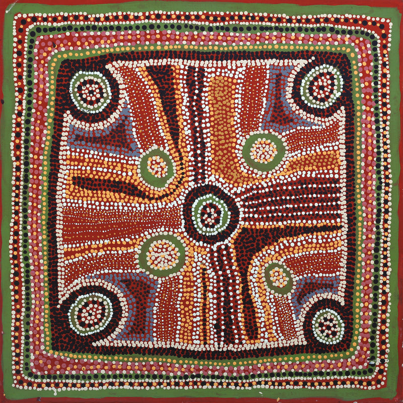 Aboriginal Artwork by Renea Nelson, Untitled, 61x61cm