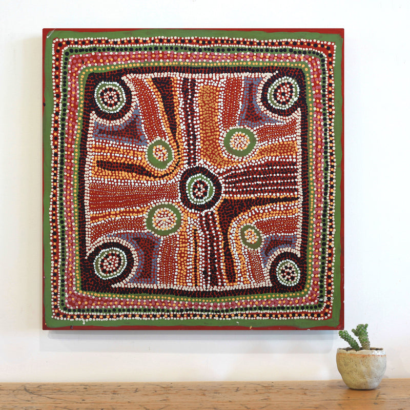 Aboriginal Artwork by Renea Nelson, Untitled, 61x61cm