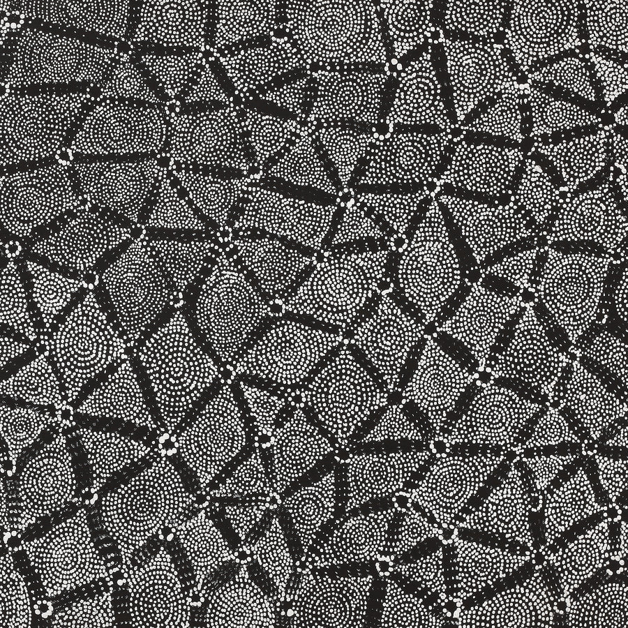 Aboriginal Artwork by Renelle Napanangka McCormack, Pikilyi Jukurrpa (Vaugn Springs Dreaming), 107x46cm