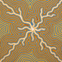 Aboriginal Artwork by Renita Roberts, Minyma Tjukurpa, 61x61cm