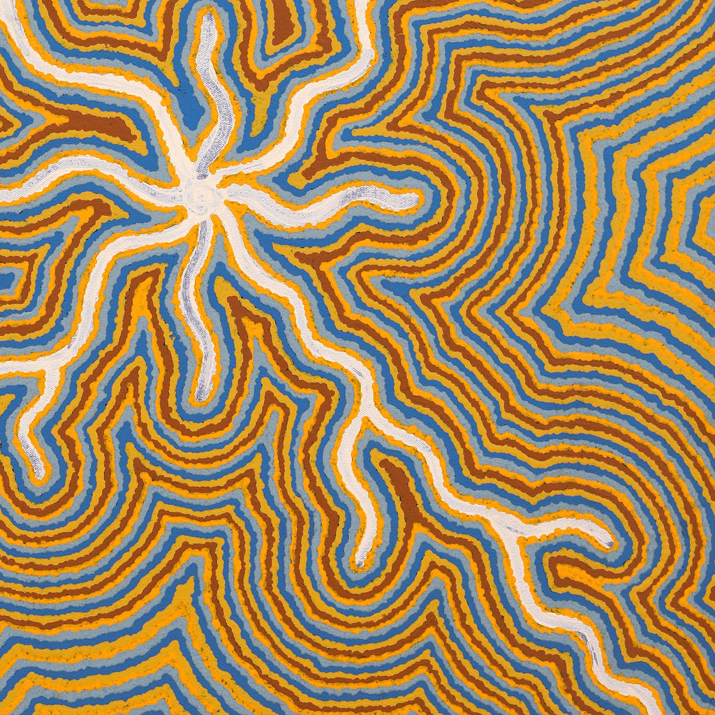 Aboriginal Artwork by Renita Roberts, Minyma Tjukurpa, 61x61cm