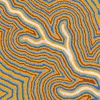 Aboriginal Artwork by Renita Roberts, Minyma Tjukurpa, 61x61cm