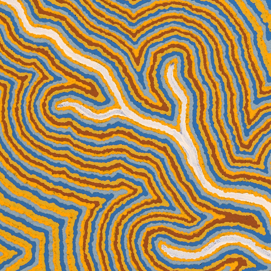 Aboriginal Artwork by Renita Roberts, Minyma Tjukurpa, 61x61cm