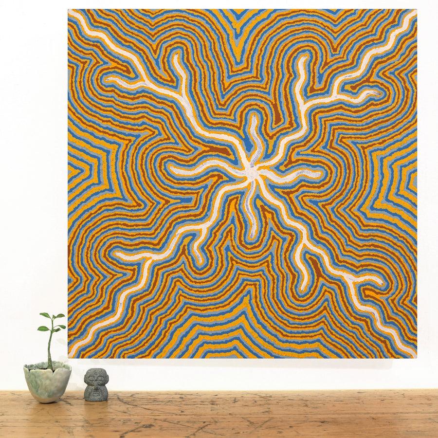 Aboriginal Artwork by Renita Roberts, Minyma Tjukurpa, 61x61cm