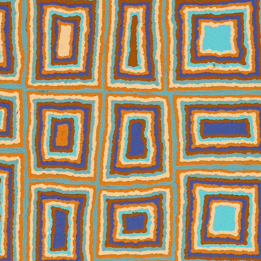 Aboriginal Artwork by Renita Roberts, Walka Wiru Ngura Wiru, 91x45cm
