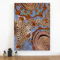 Aboriginal Artwork by Renita Stanley, Minyma Kutjara Wingellina, 101x76cm
