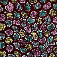 Aboriginal Artwork by Renita Napangardi Brown, Wardapi Jukurrpa (Goanna Dreaming) - Yarripurlangu, 30x30cm