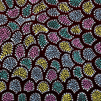 Aboriginal Artwork by Renita Napangardi Brown, Wardapi Jukurrpa (Goanna Dreaming) - Yarripurlangu, 30x30cm
