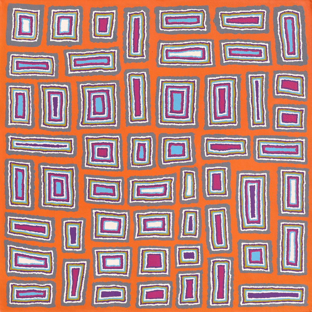 Aboriginal Art by Renita Roberts, Walka Wiru Ngura Wiru, 91x91cm - ART ARK®