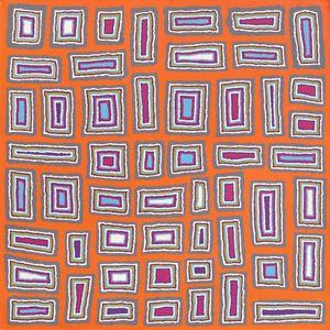 Aboriginal Art by Renita Roberts, Walka Wiru Ngura Wiru, 91x91cm - ART ARK®