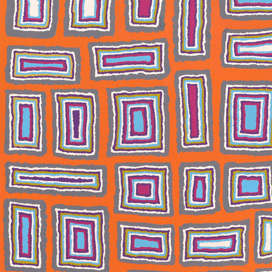 Aboriginal Artwork by Renita Roberts, Walka Wiru Ngura Wiru, 91x91cm