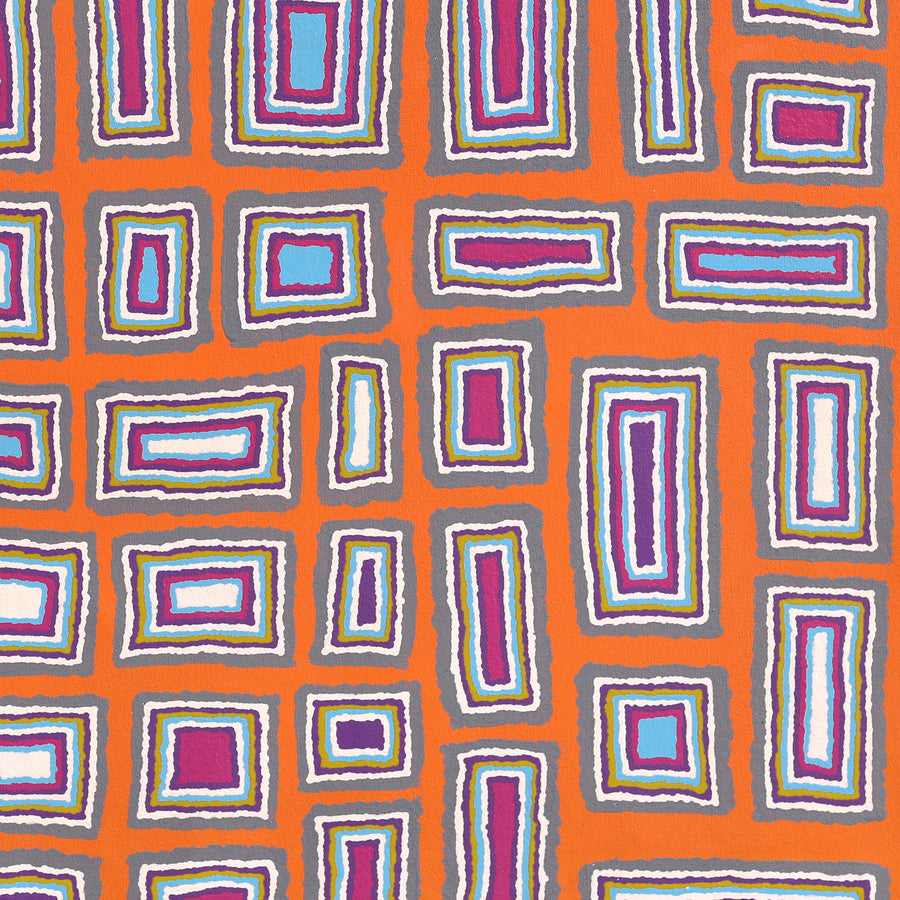 Aboriginal Artwork by Renita Roberts, Walka Wiru Ngura Wiru, 91x91cm