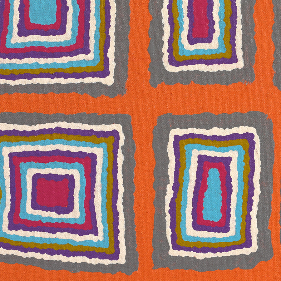 Aboriginal Artwork by Renita Roberts, Walka Wiru Ngura Wiru, 91x91cm