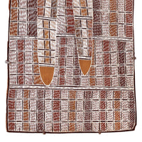 Aboriginal Artwork by Rerrkirrwaŋa Munuŋgurr, Djukurr, 75x31cm Bark