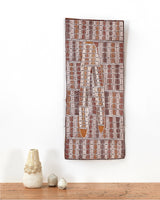 Aboriginal Art by Rerrkirrwaŋa Munuŋgurr, Djukurr, 75x31cm Bark - ART ARK®