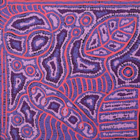 Aboriginal Artwork by Reva Nungarrayi Dickson, Mina Mina Dreaming, 30x30cm