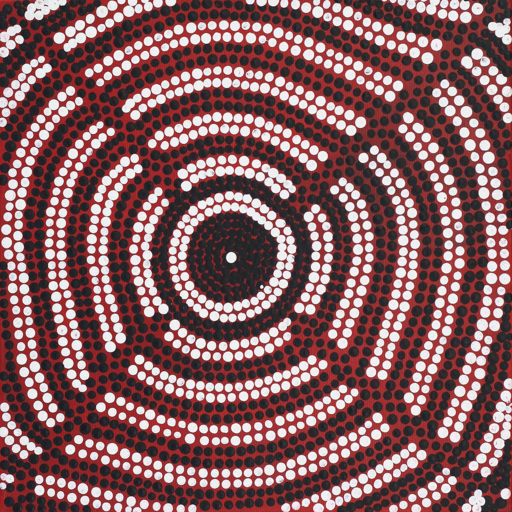 Aboriginal Artwork by Reva Nungarrayi Dickson, Mina Mina Dreaming, 30x30cm